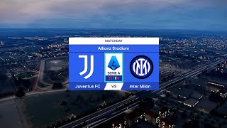 Juventus vs Inter Derby dItalia Serie A Full Match Prediction Highlights PES game play [upl. by Arsuy]