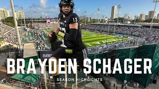 Brayden Schager  Mountain West Leading Passer  2023 Season Highlights [upl. by Nalyorf]