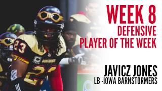 Week 8 Defensive Player of the Week  Javicz Jones [upl. by Anirual583]