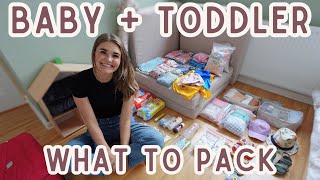 What to Pack for a Baby and Toddler on Holiday 1 Year Old and 3 Year Old [upl. by Tranquada123]