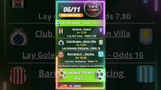 Dicas para Apostas em Lay Goleada 06 de Novembrolaygoleada eventosraros championleague Agora [upl. by Asare651]