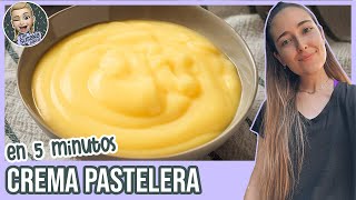 CÓMO HACER CREMA PASTELERA en 5 minutos  FÁCIL RÁPIDA y SIN GRUMOS  TRUCO para CALCULAR MEDIDAS [upl. by Yoong41]