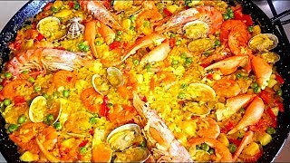 Paella de Marisco mi receta económicaA mi manera [upl. by Clarice7]