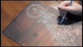 Art By Chelsea  Copper Plate Etching Intaglio Process Demo [upl. by Nedyrb964]