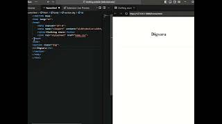 Live Preview digsaru short vscode programming coding fyp новичок рекомендации shorts [upl. by Eshelman462]