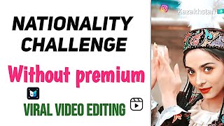 how to do Nationality Challenge viral reel  how Id look in different nationalities reel tutorial [upl. by Aitsirk]