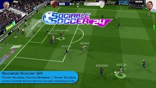 Sociable Soccer 24 Scoring with Style  The Ultimate Arcade Football Experience Gameplay [upl. by Nylssej]