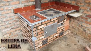 ESTUFA REGULADORA DE HUMO ECOLÓGICAWOOD STOVEHOW TO BUILD A BRICK BARBECUE [upl. by Oirotciv]