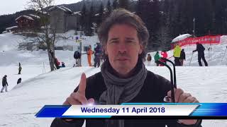 La Tania Snow Report lataniacouk 28 Feb 2018 [upl. by Lebaron]