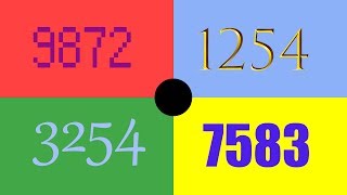 Colorful Numbers with Amazing Fonts 110000 TSN [upl. by Eilram]