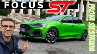 Nuova Ford Focus ST 23 EcoBoost 280CV  PIÙ GREEN DI COSÌ 💚  Prova su strada [upl. by Saunderson]