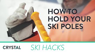 Ski Hacks  How To Hold Your Ski Poles  Crystal Ski Holidays [upl. by Jeritah]