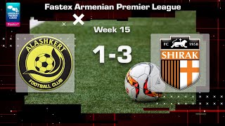 Alashkert  Shirak 13 Fastex Armenian Premier League 202425 Week 15 [upl. by Annil988]