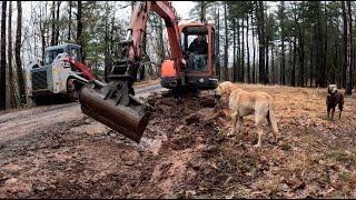 Installing culvert pipes [upl. by Acsot19]