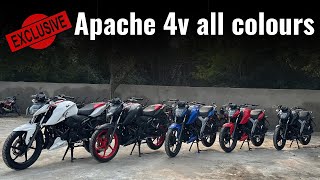 TVS Apache rtr 160 4v all variants comparison [upl. by Laing]