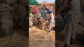 Worlds Fastest Oil Drum Cutting With Smart Hand Tools shorts satisfying viral working [upl. by Maddi]