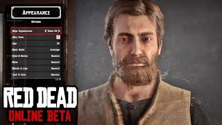 Character Creation Male  Red Dead Online All Features amp Options [upl. by Remmos157]