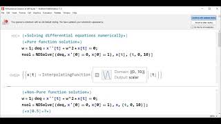 NDSolve Numerically solve differential equations using mathematica  Lec 19 [upl. by Sondra]