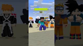 Herobrine vs Massive aura shorts helpherobrine ichigo gojo naruto goku [upl. by Gloriana]