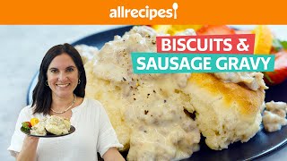 Homestyle Biscuits and Sausage Gravy  Easy amp Delicious Homemade Breakfast Recipe [upl. by Alik]