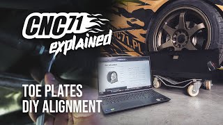 How to use toe plates Make alignment at your own CNC71explained [upl. by Sirromad]