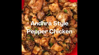 Andhra Style Pepper Chicken [upl. by Eluk]