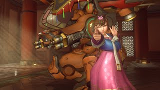 DVa Palanquin Skin Gameplay Overwatch [upl. by Edrei]