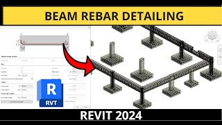 Revit 2024 Tutorial  Beams Rebar Detailing with PowerPack Detailing Plugin [upl. by Yort319]