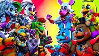 SFM FNaF Deathrock vs Security Breach Toys [upl. by Alliehs]