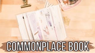 Commonplace Notebook Flip Through  Common Place Book [upl. by Esilana56]