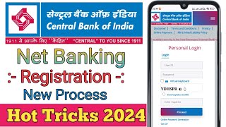 Central Bank of India net banking registration how to activate Central Bank net banking [upl. by Nosac]