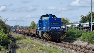 Gleisbauarbeiten auf Donautalbahn amp Zollernbahn  Schwere Bauzugeinsätze von Spitzke und Zürcher [upl. by Barcroft]