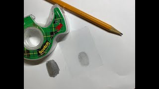 Fingerprint Tutorial  Getting a fingerprint using pencil and tape [upl. by Naltiak27]