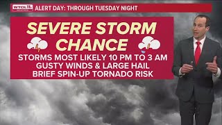 ALERT DAY Tuesday for severe storm risk overnight into Wednesday  WTOL 11 Weather  Feb 27 [upl. by Beekman36]