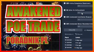 Awakened PoE Trade  Jak sprawdzać ceny przedmiotów w Path of Exile Poradnik pl Sprzedawaj lepiej [upl. by Hildie]