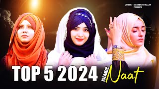 Top 5 New Naat Sharif  Nonstop New Naat Sharif  2024 Beautiful Naat Sharif  Best Urdu Naat Sharif [upl. by Nnaeel]