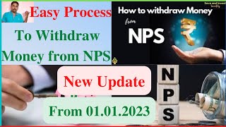 How To Withdraw From NPS Tire1 II New update from 01012023 [upl. by Edveh]