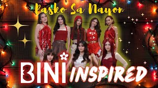 BINI Christmas Song Dance  Pasko Sa Nayon OPM 2024 [upl. by Edie]