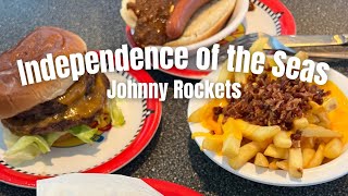 Johnny Rockets onboard Royal Caribbeans Independence of the Seas  DINING REVIEW [upl. by Hebbe]