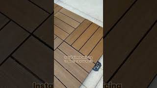 With Our Deck Tile Your Garden Decoration Will Be Quickly Completed decktile wpc garden decking [upl. by Webber914]