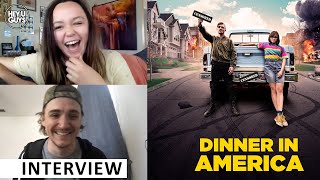 Dinner in America  Kyle Gallner amp Emily Skeggs on the Ben Stiller comedy [upl. by Rowney]