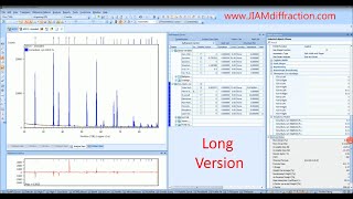 HighScore Plus Tutorial  Crystallite Size amp Microstrain Xray Diffraction  Long Version  JIAM [upl. by Stacy322]