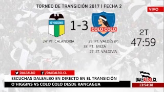 DaleAlbo en directo  Ohiggins vs Colo Colo  Transición Scotiabank 2017  Fecha 2 [upl. by Anialad]