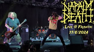 Napalm Death  Full Live  Frantic Fest  Francavilla 1782024 GrindcoreDeath Metal 🏴󠁧󠁢󠁥󠁮󠁧󠁿 [upl. by Ahcarb]