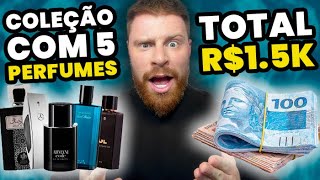 Montando COLEÇÃO com 5 PERFUMES só até R1500 pra TODAS as OCASIÕES  Perfumes Masculinos [upl. by Ahsatan]