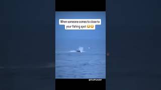 Gotta protect those spots 😳 fishing ocean protection boat fail viralposts [upl. by Conah]