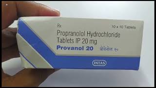 Provanol 20 Tablet  Propranolol Hydrochloride Tablet  Provanol 20mg Tablet Uses Side effects Dose [upl. by Connor]