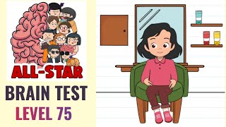 Brain Test All Star Level 75  She wants you to dye her hair purple  Walkthrough [upl. by Laurel]