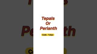 Tepals or perianth [upl. by Etsyrk]