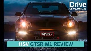 The Last Drive in Australias HSV GTSR W1  Drivecomau [upl. by Zilber]